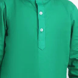 Cutiekins Boys Solid Regular Kurta and Pyjama with Cap image 3