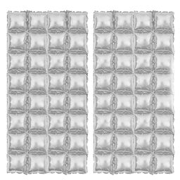 Johra Square Foil Curtain Birthday Decoration Silver - Pack of 2-image-86
