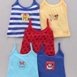 Bodycare Singlet Cotton Slips Minnie Mouse Pack of 5 - Multucolor-image-64