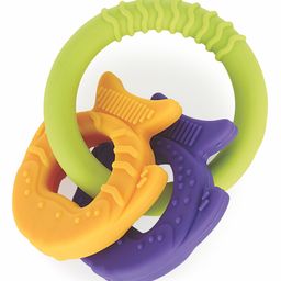 BeeBaby Chewy Trinkets Soft Silicone Teether for Baby Goldfish Shapes - Multicolor-14