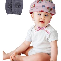 Luvlittle Adjustable Cushioned Baby Safety Helmet with Elbow & Knee Protection Pads (Color and Print May Vary)-13