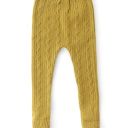 Babyhug Knit Footed Legging With Cable Knit Design - Yellow-image-34