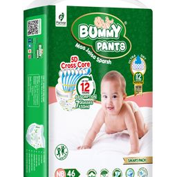 Bummy Pants  Super Dry Baby Diaper in New Born & XS sizes, 46 Count, 5D Core, Anti-Rash Layer, 12 Hrs Protection, 0-5 kg-picture-16