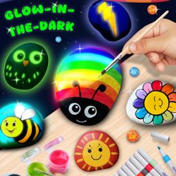 Intelliskills DIY Rockin' Glow in the Dark Art Set for Kids | Creative Activity Kit | Mess-Free | Boosts Focus & Hand Control | Multicolour | Ideal For Gifting | BIS Certified | Educator Recommended-14