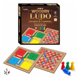 Ankit Toys & Games 2 IN 1 Wooden Ludo with Snakes & Ladders-18
