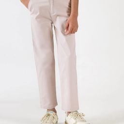 One Friday Cotton Solid Trousers - Pink-image-26