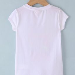 Lazy Bones Sinker Half Sleeves Text Printed T-Shirt - White image 2