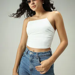 Outzidr Polyester Fitted Crop Tops-picture-55