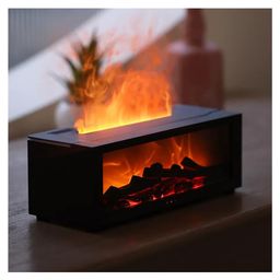 Yamama Aroma Diffuser for Home with Fireplace Flame Effect, 150ml Mist, 7 Color Lights, Timer & Remote Control Color May Vary image 4