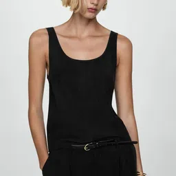 MANGO Scoop Neck Fitted Top-picture-39
