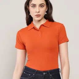 BAESD Striped Sheen Sheer Top-image-89