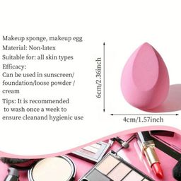 FEELHIGH Set Of 3 Makeup Blender Sponge With Heart Shape Box image 3