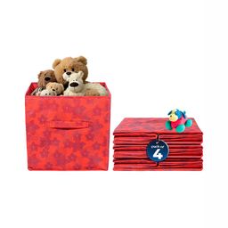 Aura Red Set of 4 Regular Multi-Utility Organisers-14
