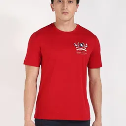 Tommy Hilfiger Men Solid Round Neck Cotton T-shirt-image-24