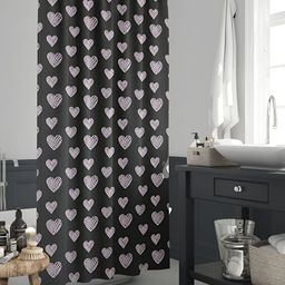 ArtzFolio Black & White Printed Waterproof Shower Curtain-image-77