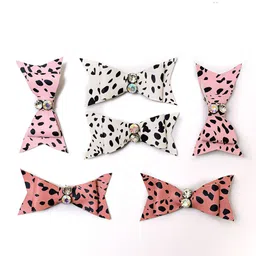 Daizy Girls Set Of 3Animal Print Bow-Shaped Alligator Hair Clip-27