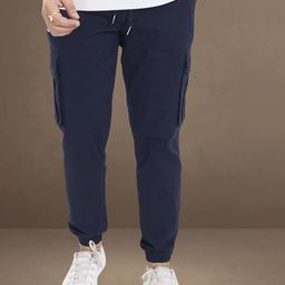 DIVISIVE Men Carrot Easy Wash Cargos Trousers-image-38