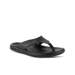 MEDIFEET Open Toe Leather T-Strap Flats-image-62