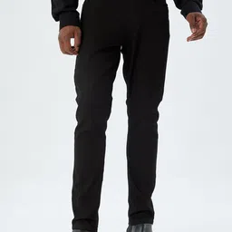 Koton Men Slim Fit Mid-Rise Formal Trousers-image-91