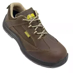 JAMA Steel Toe Safety Shoes Low Ankle PU Sole Brown Leather Size UK 7, JB172-image-80