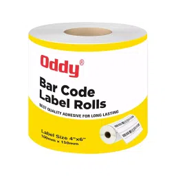 Oddy 100x50 mm Chromo Barcode Label Roll for Professional Use, BC4X2X1-16