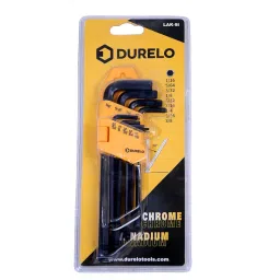 Durelo 9 Pcs Long Ball Point Allen Key Set LAK-9I-17