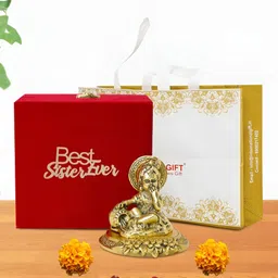 INTERNATIONAL GIFT Gold-Toned Laddu Gopal Religious Idol Showpiece-image-34