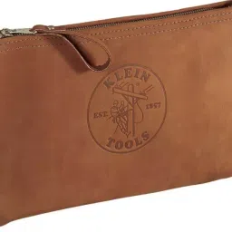 Klein Tools 31.8 x 17.8 x1.8 cm Brown Zipper Bag 5139L-18