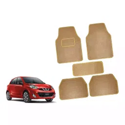 Auto Pearl CMBE115 Polyester Standard Mat for Nissan Micra Active (Beige)-picture-27