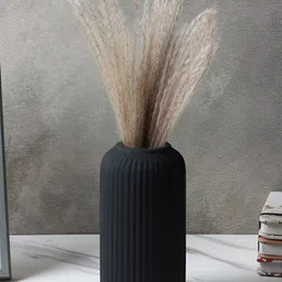 Kreative Arts Black Ceramic Flower Vase-picture-44