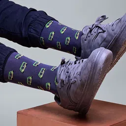 Lazy Bums Unisex Patterned Crew Length Socks image 4