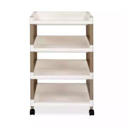 Nilkamal White & Brown Trolley TROLY25-47