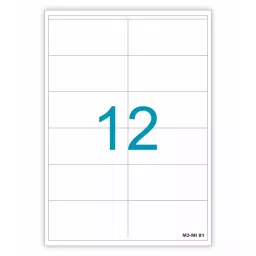 Sticker Bazaar M3 Inkjet/Laser Labels A4 Size White, MI 81 (100 Sheet)-38