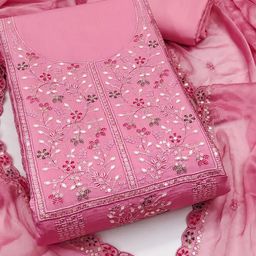 Maroosh Embroidered Pure Cotton Unstitched Dress Material-image-61