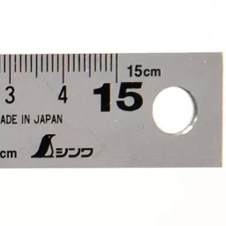 Shinwa Rules Thick & Wide Curved Scale with Magnet  Silver, 39246794-picture-10