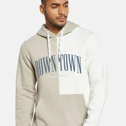 Octave Men Colourblocked Hooded Sweatshirt-image-44