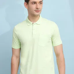 Cloak & Decker by Monte Carlo Men Polo Collar Solid T-shirt-picture-3