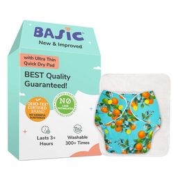 Superbottoms BASIC Washable & Reusable Cloth Diapers, Quick dry high absorption Diapers for Baby (3m-3y)-11