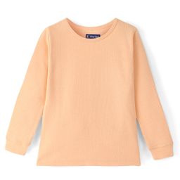 Pine Kids Cotton Full Length Thermal Inner Wear Top Solid Colour - Melon-image-5