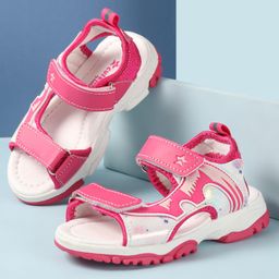 Cute Walk by Babyhug Sandals With Velcro Closure - Fuchsia-image-56