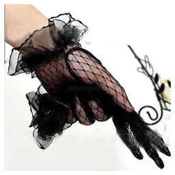 Tipy Tipy Tap Fullfinger Netted Gloves - Black-image-48