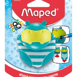 Maped Croc Croc Hippo 1 Hole Pencil Sharpener - Blue-14