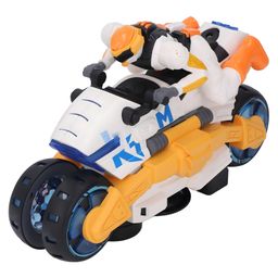 NEGOCIO Stunt Transforming Motorcycle, Musical Light 360 Degree Rotating Toy- PACK OF 1- COLOR MAY VARY-15