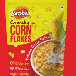 Zerobeli Golden Corn Flakes 300 g Low Fat, 0% Cholesterol, Trans Fat-Free, Healthy Breakfast Cereal-image-74