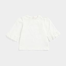 mothercare Girls Round Neck Flared Sleeves Cotton Casual Top-picture-5