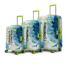 uppercase Geo Set Of 3 Printed Hard-Sided Trolley Bags-30