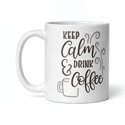 Mr UVD White & Grey Printed Ceramic Glossy Mugs Set of Cups and Mugs-image-11
