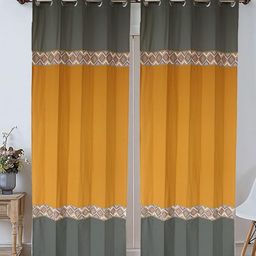 Dekor World Multicoloured Set of 2 Long Door Curtain-16