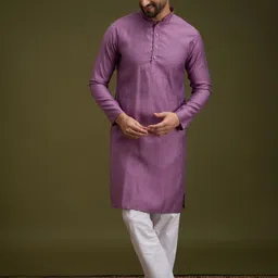 Anouk Men Geometric Embroidered Thread Work Kurta image 3