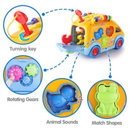 YAMAMA Multi Activity School Bus with Light & Music - Multicolor image 5